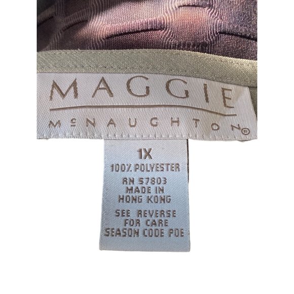 Maggie McNaughton Dressy Sleeveless Gray Blouse Size 1X - Picture 3 of 3